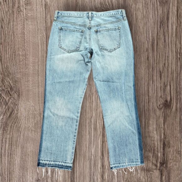 Mossimo Supply Co. Stretch Boyfriend Crop Blue Jeans - Picture 2 of 5